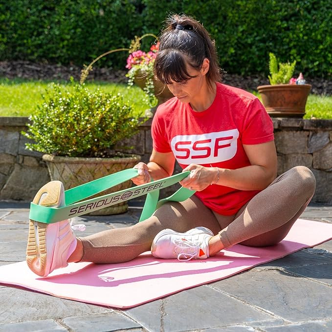 Serious Steel Fitness 37" Resistance Training Bands (Portable Exercise Band System Training Bands- Great for Individuals Looking for Tension Throughout The Exercise)-GravixFit