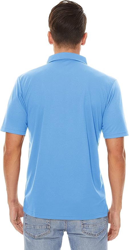 MAGCOMSEN Men's Polo Shirts 3 Buttons Casual Work T Shirts Quick Dry Short Sleeve Golf Shirt Pique Jersey Outdoor Performance-GravixFit