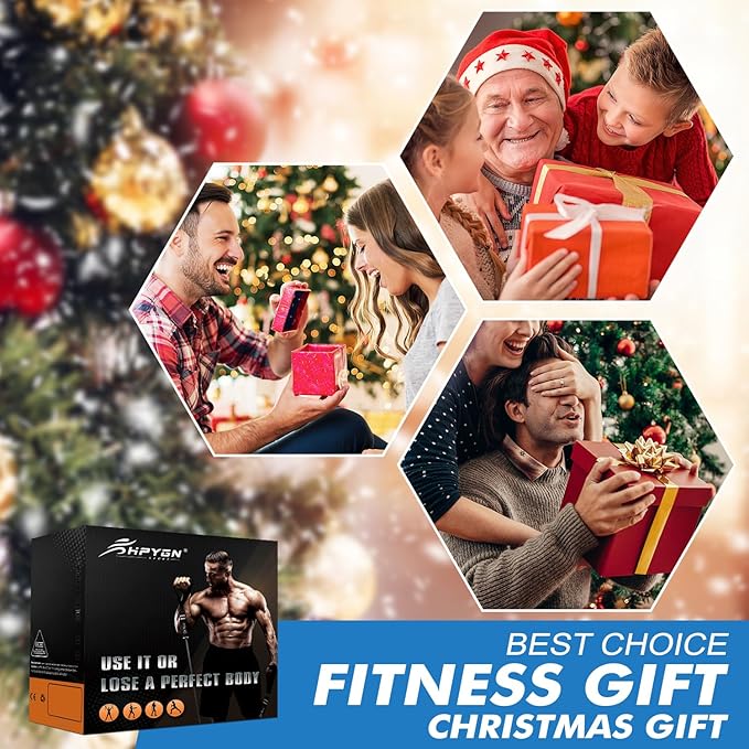 HPYGN Resistance Bands, Exercise Bands with Handles, Fitness Bands, Workout Bands with Door Anchor and Ankle Straps, for Heavy Resistance Training, Physical Therapy, Shape Body, Yoga, Home Workout Set-GravixFit