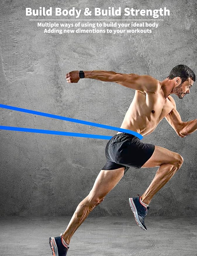 Pull Up Bands, Resistance Bands, Pull Up Assistance Bands Set for Men & Women, Exercise Workout Bands for Working Out, Body Stretching, Physical Therapy, Muscle Training-GravixFit