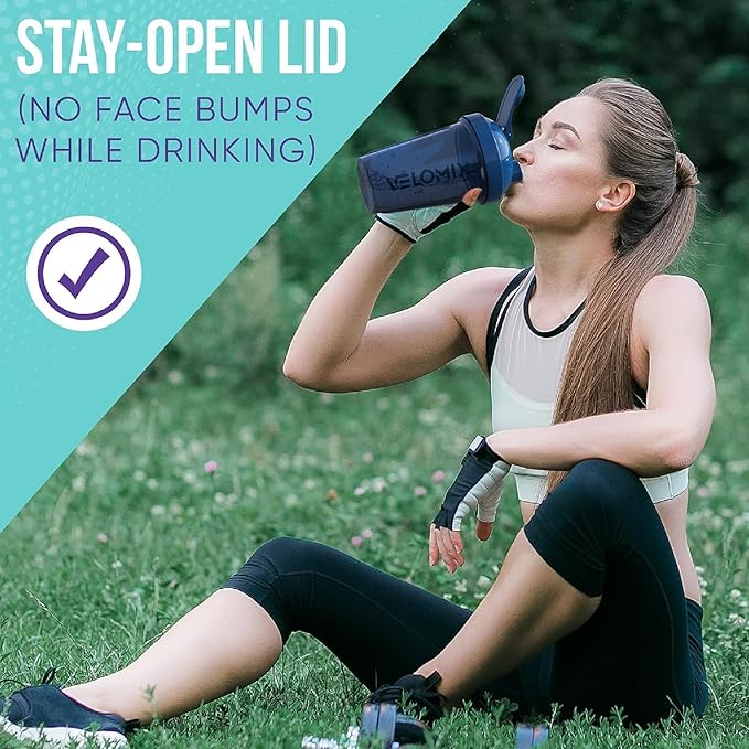 '-2 Pack- 20 oz Protein Shaker Bottles for Protein Mixes - 2x Wire Whisk | Leak Proof Shaker Cups for Protein Shakes and Pre Workout | Protein Shaker Bottle Pack-GravixFit