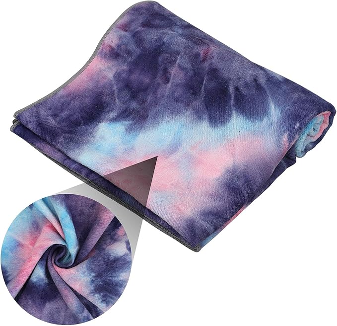 Yoga Towels , Non Slip Hot Yoga Towel Skidless Waffle Texture, 100% Absorbent Odorless Microfiber Yoga Blanket, Standard Sized 24 inchx1-GravixFit