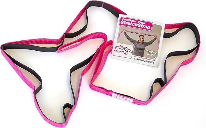 RangeMaster Stretch Strap with Exercise Guide│ Versatile Multi-Loop Strap Perfect for Yoga, Pilates, and Physical Therapy │ Portable │ Helps Improve Flexibility-GravixFit