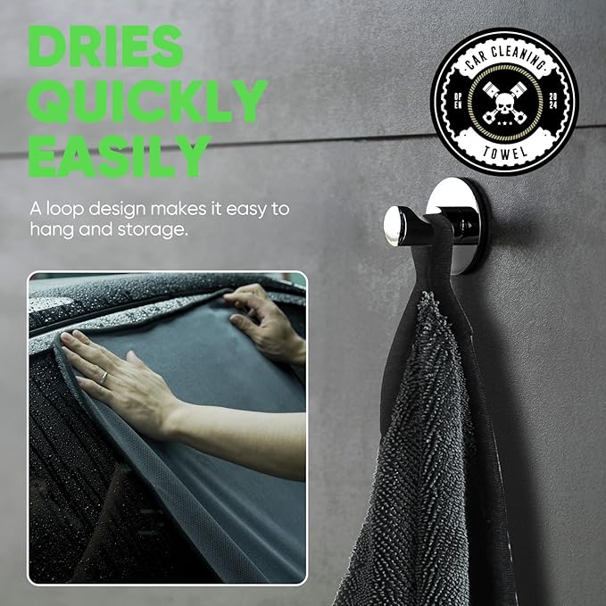 KKV 2-Pack Microfiber Towels (35"x 24") Extra Large Ultra Absorbent Drying Towel for Cars and Trucks, Without Streaks, Scratches, or Water Spots-GravixFit