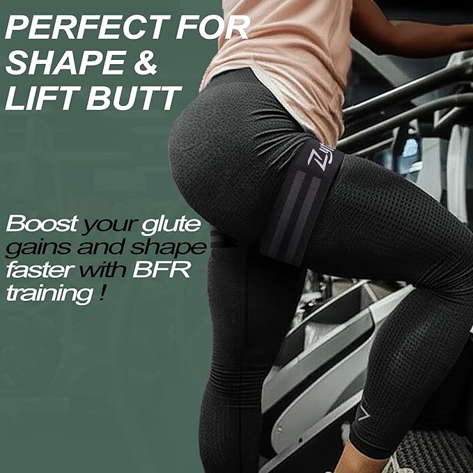 BFR Occlusion Bands for Women Legs Glutes Hip Building, Comfortable Elastic Booty Bands for Blood Flow Training Workouts Fast to Lift Your Butt,Squat,Thigh,Fitness-GravixFit