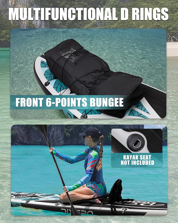 Inflatable Stand Up Paddle Board with SUP Accessories, Anti-Slip EVA Deck, 11'*33" Inflatable Paddle Boards for Adults & Youth of All Skill Levels
