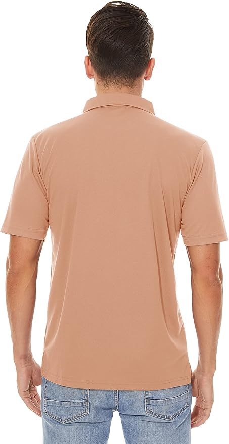 MAGCOMSEN Men's Polo Shirts 3 Buttons Casual Work T Shirts Quick Dry Short Sleeve Golf Shirt Pique Jersey Outdoor Performance-GravixFit