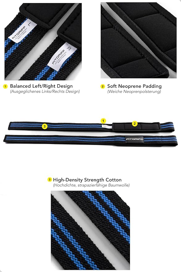 Fitgriff® Lifting Straps & Wrist Wraps (Bundle) Superior Support for Weightlifting & Gym Workouts - for Men and Women-GravixFit