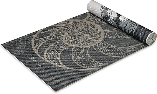 Gaiam Yoga Mat - Premium 6mm Print Reversible Extra Thick Non Slip Exercise & Fitness Mat for All Types of Yoga, Pilates & Floor Workouts (68" x 24" x 6mm Thick)-GravixFit