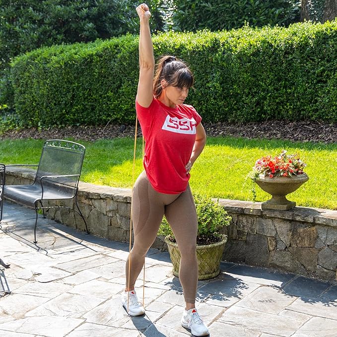 Serious Steel Fitness 37" Resistance Training Bands (Portable Exercise Band System Training Bands- Great for Individuals Looking for Tension Throughout The Exercise)-GravixFit