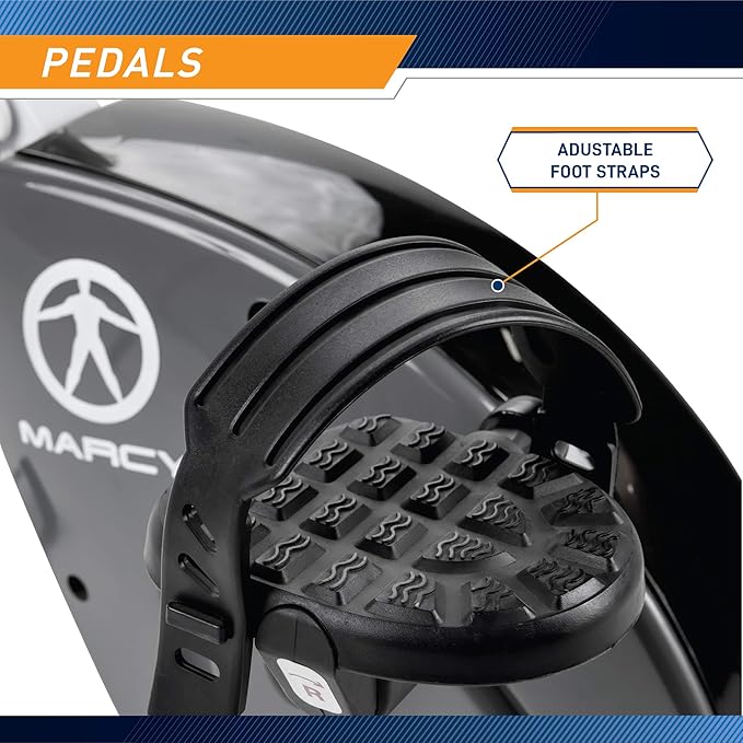 Marcy Foldable Upright Exercise Bike with Adjustable Resistance for Cardio Workout & Strength Training - Multiple Styles Available-GravixFit