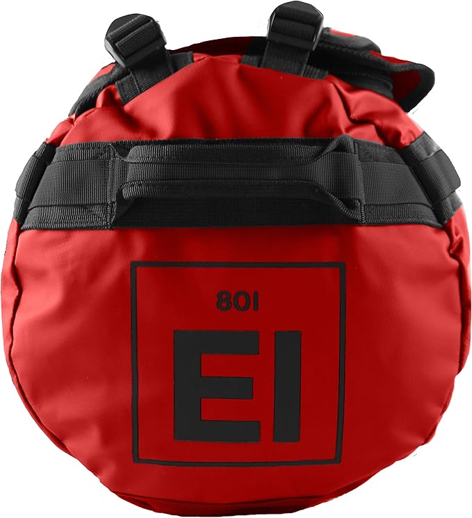 Element Equipment Trailhead Duffel Bag Shoulder Straps Waterproof Red Large-GravixFit