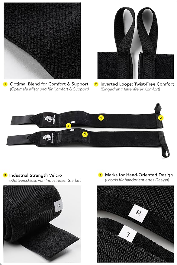 Fitgriff® Lifting Straps & Wrist Wraps (Bundle) Superior Support for Weightlifting & Gym Workouts - for Men and Women-GravixFit