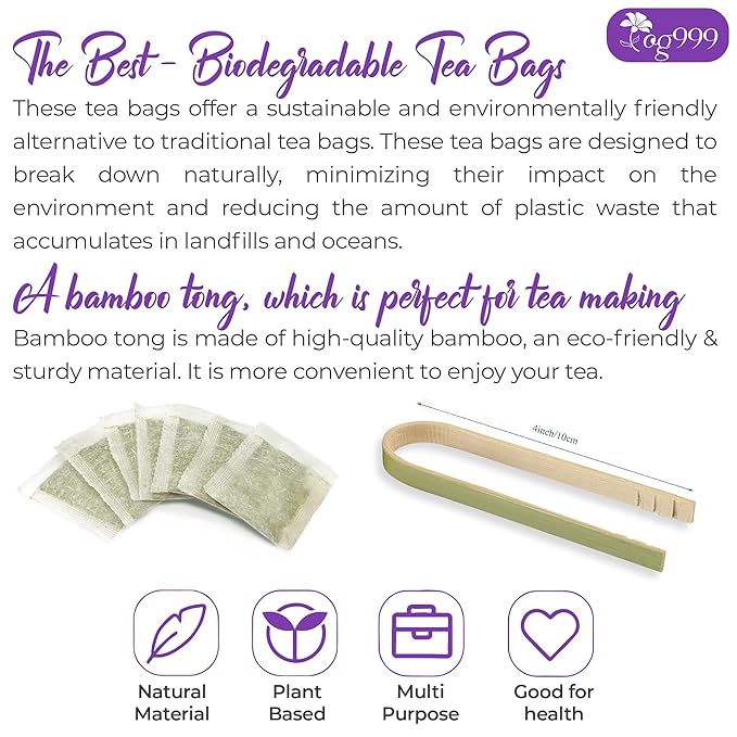 120 Lavender Flower Tea Bags, 100% Natural & Pure from Lavender Flowers. Loose Flower Lavender Herbal Tea. Lavender Flower Tea. No Sugar, No Caffeine, No Gluten, Vegan.-GravixFit