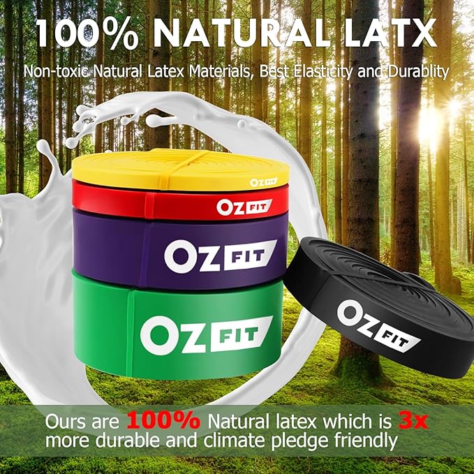 Pull Up Bands, Resistance Bands, Pull Up Assistance Bands Set for Men & Women, Exercise Workout Bands for Working Out, Body Stretching, Physical Therapy, Muscle Training-GravixFit