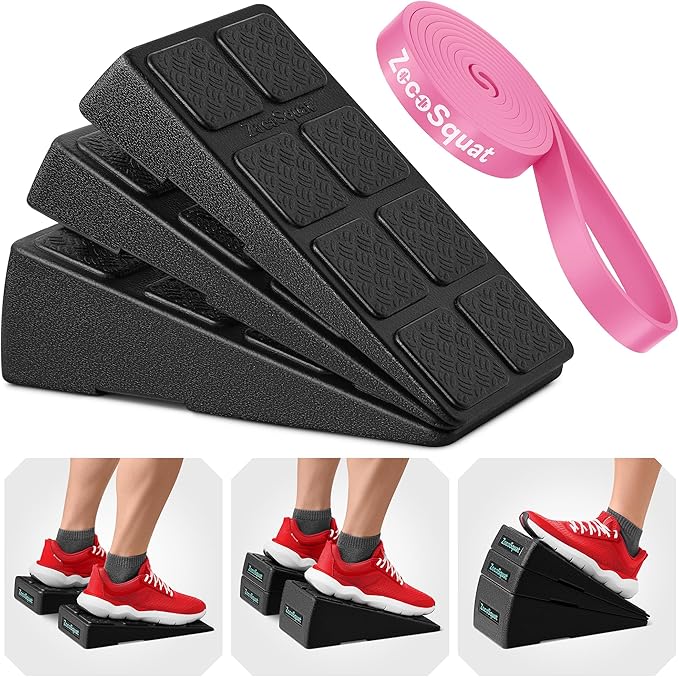 Squat Wedge - Squat Wedge Block 520 LBS Weight Capacity - Slant Board for Calf Stretching - Calf Stretcher Slant Board - yoga blocks-GravixFit
