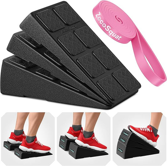 Squat Wedge - Squat Wedge Block 520 LBS Weight Capacity - Slant Board for Calf Stretching - Calf Stretcher Slant Board - yoga blocks-GravixFit