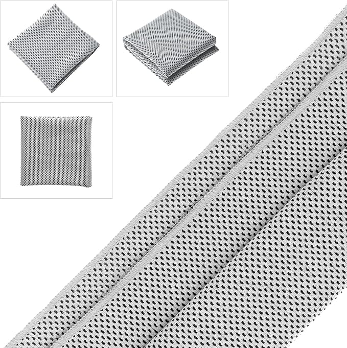 Biange Cooling Towel (Pack of 20, 40"x12") with Pouches for Sports, Workout, Fitness, Gym, Yoga, Golf, Pilates, Travel, Camping & More-GravixFit