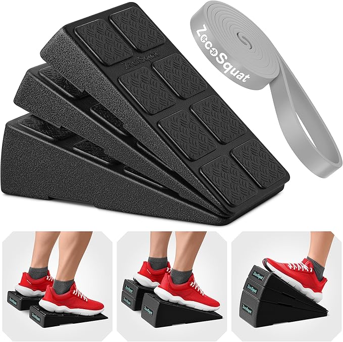 Squat Wedge - Squat Wedge Block 520 LBS Weight Capacity - Slant Board for Calf Stretching - Calf Stretcher Slant Board - yoga blocks-GravixFit