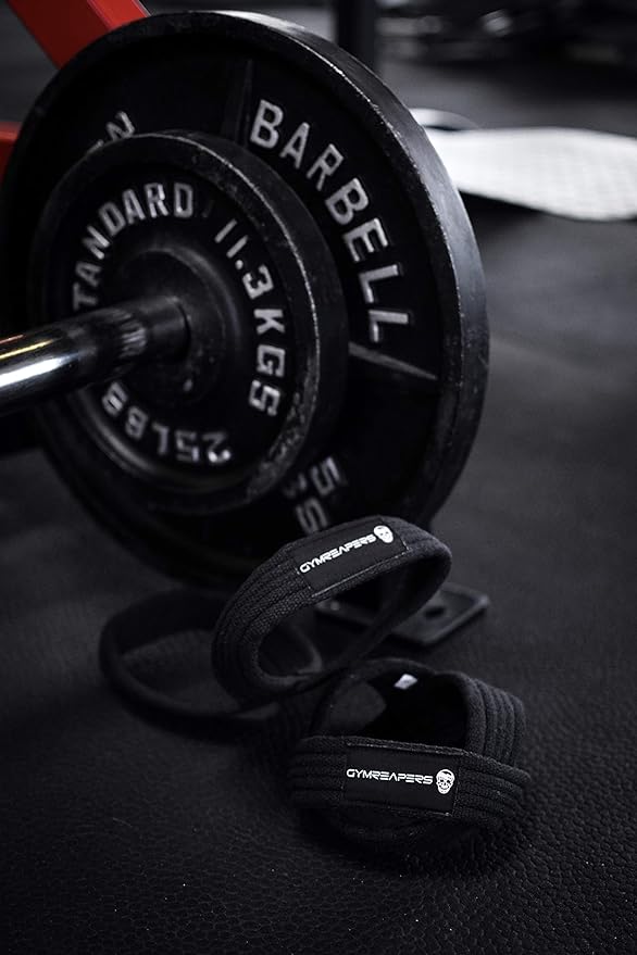 Gymreapers Figure 8 Lifting Straps For Deadlift, Powerlifting, Strongman, & Cross Training Strong Weightlifting Wrist Straps For Men, Women-GravixFit