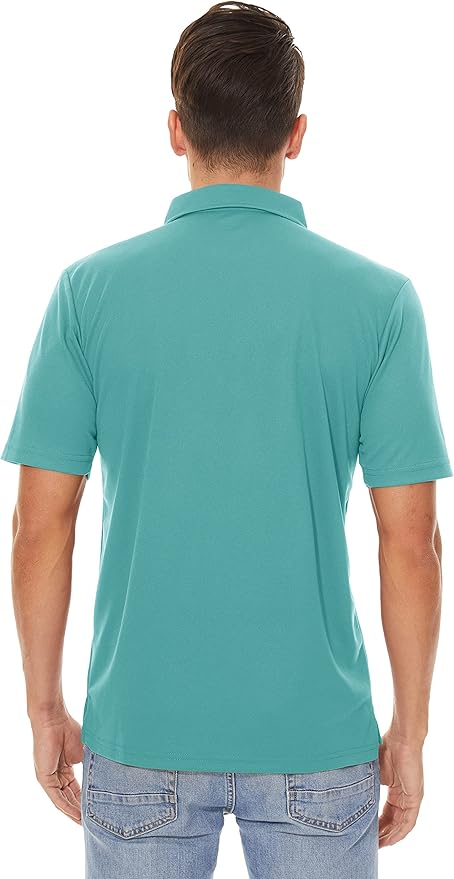 MAGCOMSEN Men's Polo Shirts 3 Buttons Casual Work T Shirts Quick Dry Short Sleeve Golf Shirt Pique Jersey Outdoor Performance-GravixFit