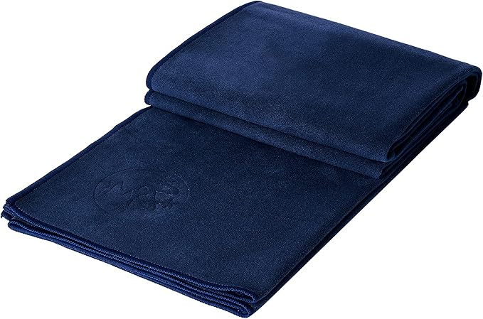 Manduka Yogitoes Yoga Towel – Rubber Grip Dots Non-Slip Bottom, Quick Dry Fitness Towel for Hot Yoga, Pilates, Exercise-GravixFit