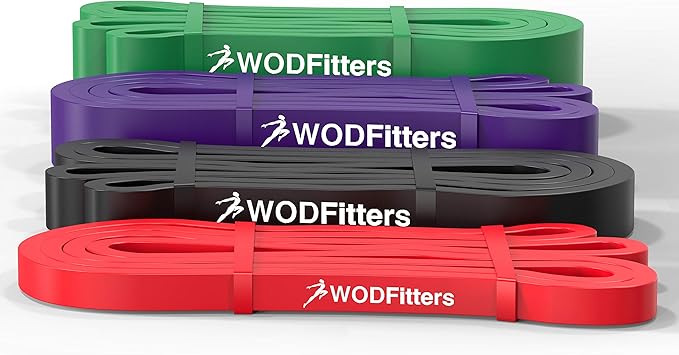 WODFitters Pull Up Assistance Band for Stretching, Mobility Workouts, Warm Up, Recovery, Powerlifting, Home Fitness and Exercise…-GravixFit