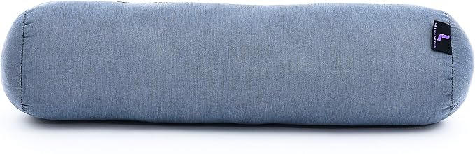 Leewadee Small Yoga Bolster – Shape-Retaining Cervical Neck Roll, Tube Pillow for Comfortable Reading, Kapok Filling, 22 x 6 x 6 inches-GravixFit