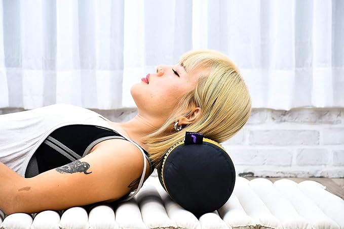 Leewadee Small Yoga Bolster – Shape-Retaining Cervical Neck Roll, Tube Pillow for Comfortable Reading, Kapok Filling, 22 x 6 x 6 inches-GravixFit