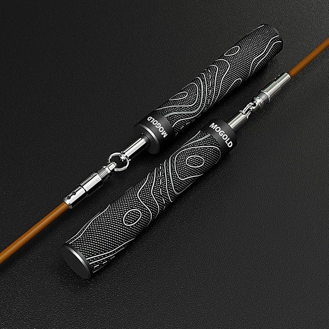 Weighted Jump Rope for Men Women -Interchangeable 1/5lb 1/4lb 1/2lb Heavy jump ropes - 360 Degree Spin - Length Adjustable,Ergonomics Leather Grip Skipping Rope for Fitness Weight Loss & More