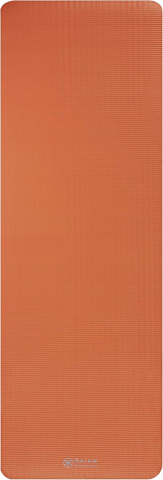 Gaiam Essentials Thick Yoga Mat Fitness & Exercise Mat with Easy-Cinch Yoga Mat Carrier Strap, 72"L x 24"W x 2/5 Inch Thick-GravixFit