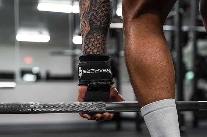 Gymreapers Weight Lifting Hooks (Pair), Heavy Duty Power Wrist Straps Hand Grip Support For Deadlifts, Pull Ups, Shrugs - Gym Gloves For Men and Women-GravixFit