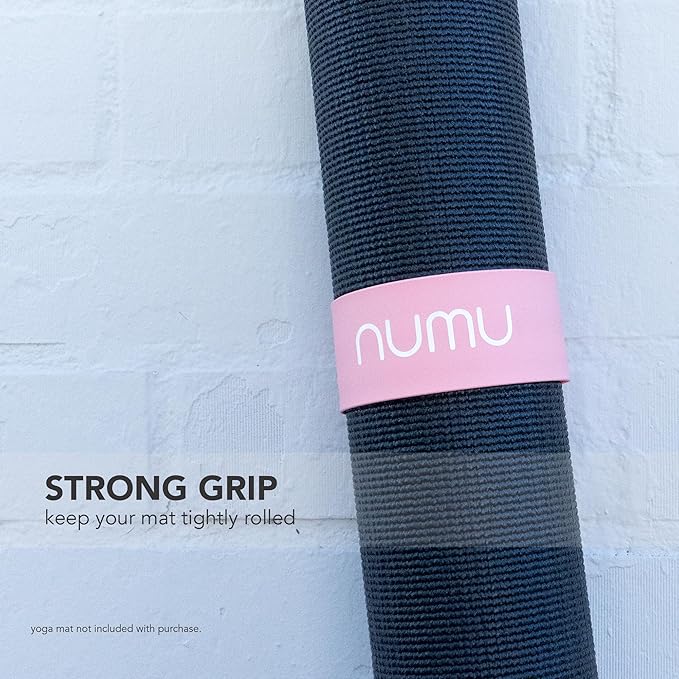 Numu Yoga Mat Strap Slap Band - Easy Snap On to Keep Exercise Mat Tightly Rolled and Secured for Yoga Mat Storage and Travel-GravixFit