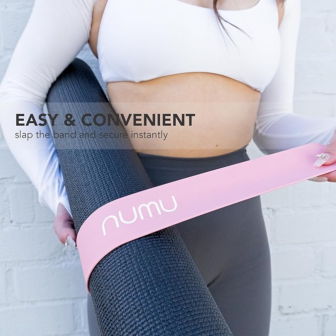 Numu Yoga Mat Strap Slap Band - Easy Snap On to Keep Exercise Mat Tightly Rolled and Secured for Yoga Mat Storage and Travel-GravixFit