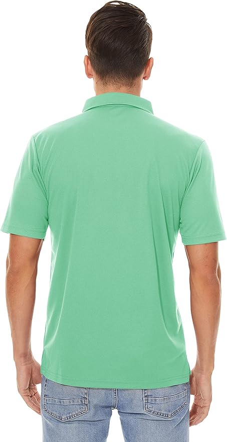 MAGCOMSEN Men's Polo Shirts 3 Buttons Casual Work T Shirts Quick Dry Short Sleeve Golf Shirt Pique Jersey Outdoor Performance-GravixFit
