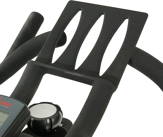 Sunny Health & Fitness Indoor Cycling Exercise Bike w/Pulse Sensors & 4-Way Adjustable Seat, Stationary Home Cardio Training Machine w/Micro-Adjustable Magnetic Resistance for Intensive Cardio Session