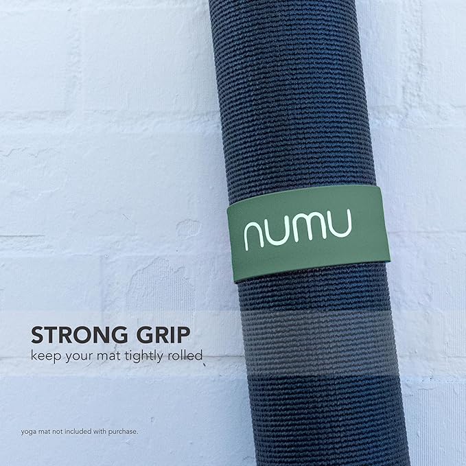 Numu Yoga Mat Strap Slap Band - Easy Snap On to Keep Exercise Mat Tightly Rolled and Secured for Yoga Mat Storage and Travel-GravixFit