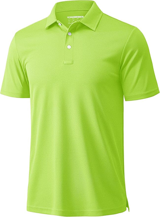 MAGCOMSEN Men's Polo Shirts 3 Buttons Casual Work T Shirts Quick Dry Short Sleeve Golf Shirt Pique Jersey Outdoor Performance-GravixFit