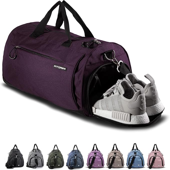 Fitgriff® Gym Bag for Men & Women with Shoe & Wet Compartment - Duffle Bag for Travel, Sports, Fitness & Workout-GravixFit