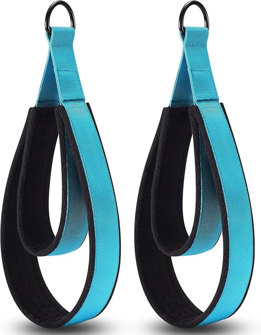 TOBWOLF Pilates Straps - Double Loop D-Ring Straps for Reformer, Padded, Home Gym Workout-GravixFit