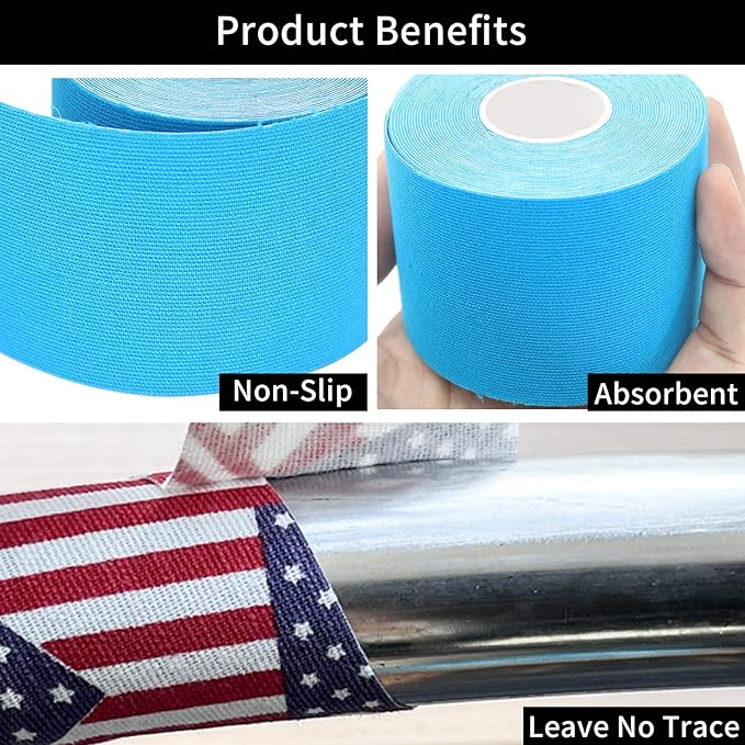 PRIOR FITNESS Premium Lyra Hoop Tape, Aerial Lyra Hoop Anti Skid Tape, 16.4ft/5m Aerial Hoop Lyra Tape Non-Slip Grip Tapes Yoga Rig Tape for Exercises Gymnastics Acrobatics Kinesiology-GravixFit