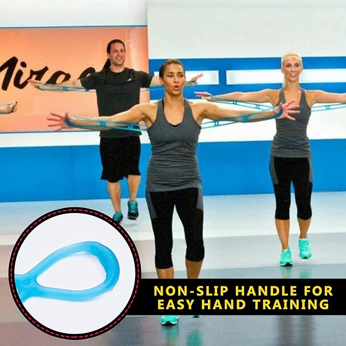 Walk at Home Workout Bands 7 Ring Adjustable Resistance Bands for Working Out Home Workout Walking Exercise Workout Bands Fitness Program Exercise Bands Stretch Bands for Recovery-GravixFit