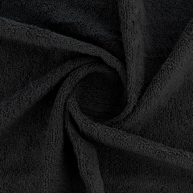 CASA COPENHAGEN® He & She 10 Pieces Hand Towel Set, Granite Grey + Mirage Grey, 550 GSM, 16x28 Inches, Designed in Denmark Super Soft and Absorbent, Egyptian Cotton Towels for Bathroom & Kitchen-GravixFit