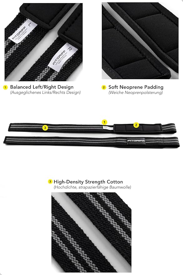 Fitgriff® Lifting Straps & Wrist Wraps (Bundle) Superior Support for Weightlifting & Gym Workouts - for Men and Women-GravixFit