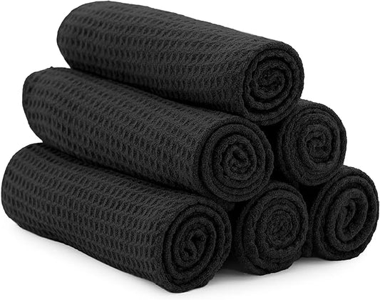 S&T INC. Microfiber Gym Towels, Yoga Towel for Home and Gym Bag, 16 Inch x 27 Inch, 6 Pack-GravixFit