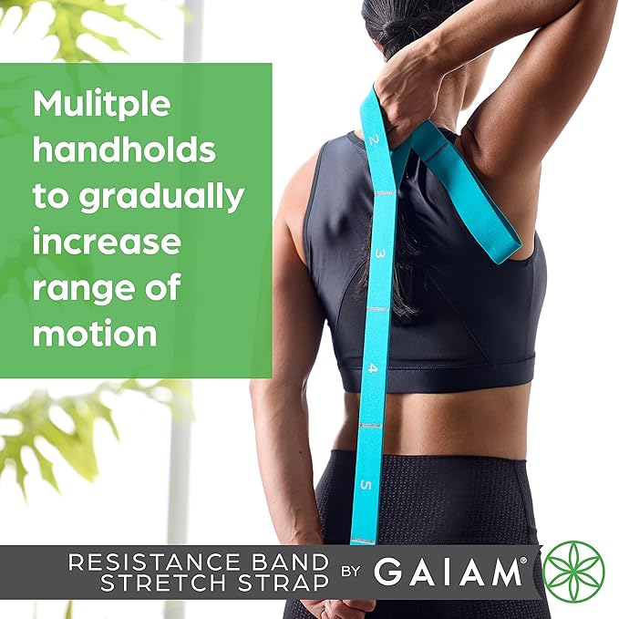 Gaiam Restore Resistance Band Stretching-GravixFit