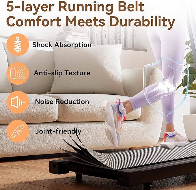 Treadmills for Home, 4-in-1 Foldable Treadmill with Incline, 300 LBS Capacity Running Treadmills for Home Small Spaces with Handles, 3.0 HP Folding Treadmill with Smart APP-GravixFit