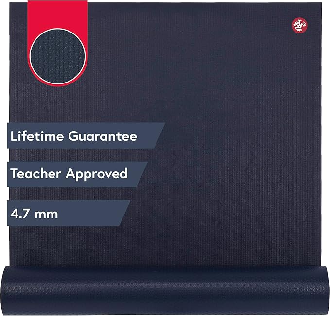 Manduka PROlite Yoga Mat 71" - 4.7mm | Lifetime Durability | Hygienic Construction | Teacher Approved | 71 x 24 inches-GravixFit