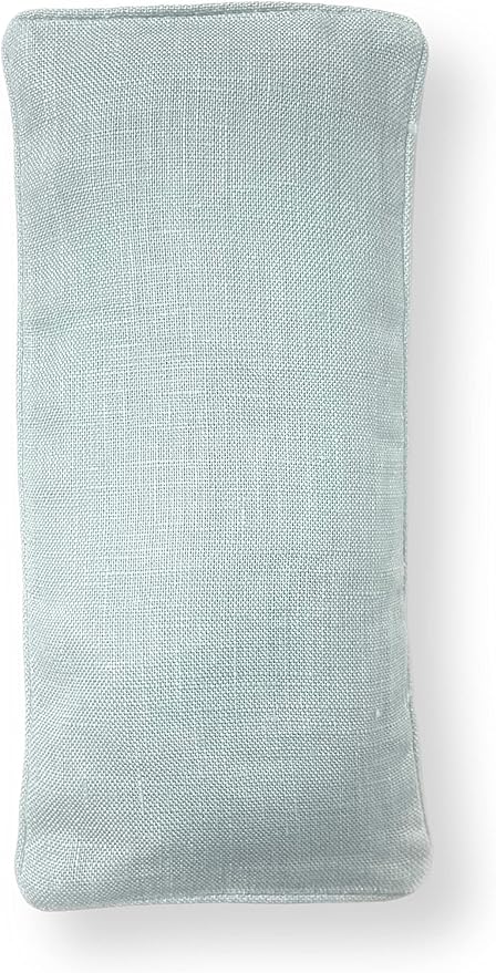 Organic Linen Eye Pillow - Lavender & Flaxseed for Relaxation, Yoga, Stress Relief - Microwavable Heating Pad & Cool Compress - Made in USA - Gifts for Meditation-GravixFit