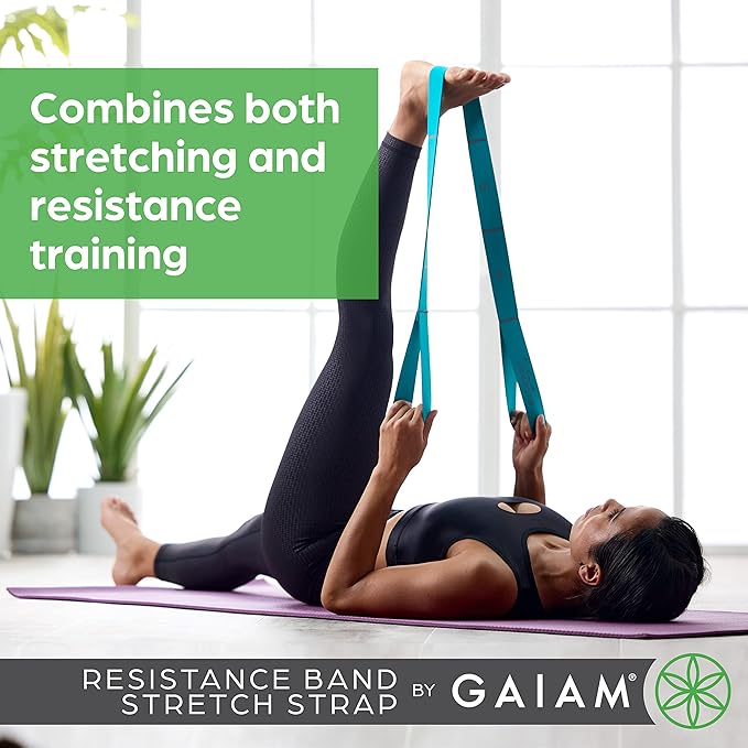 Gaiam Restore Resistance Band Stretching-GravixFit